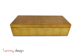 Gold rectangular lacquer box 13*30*H8 cm